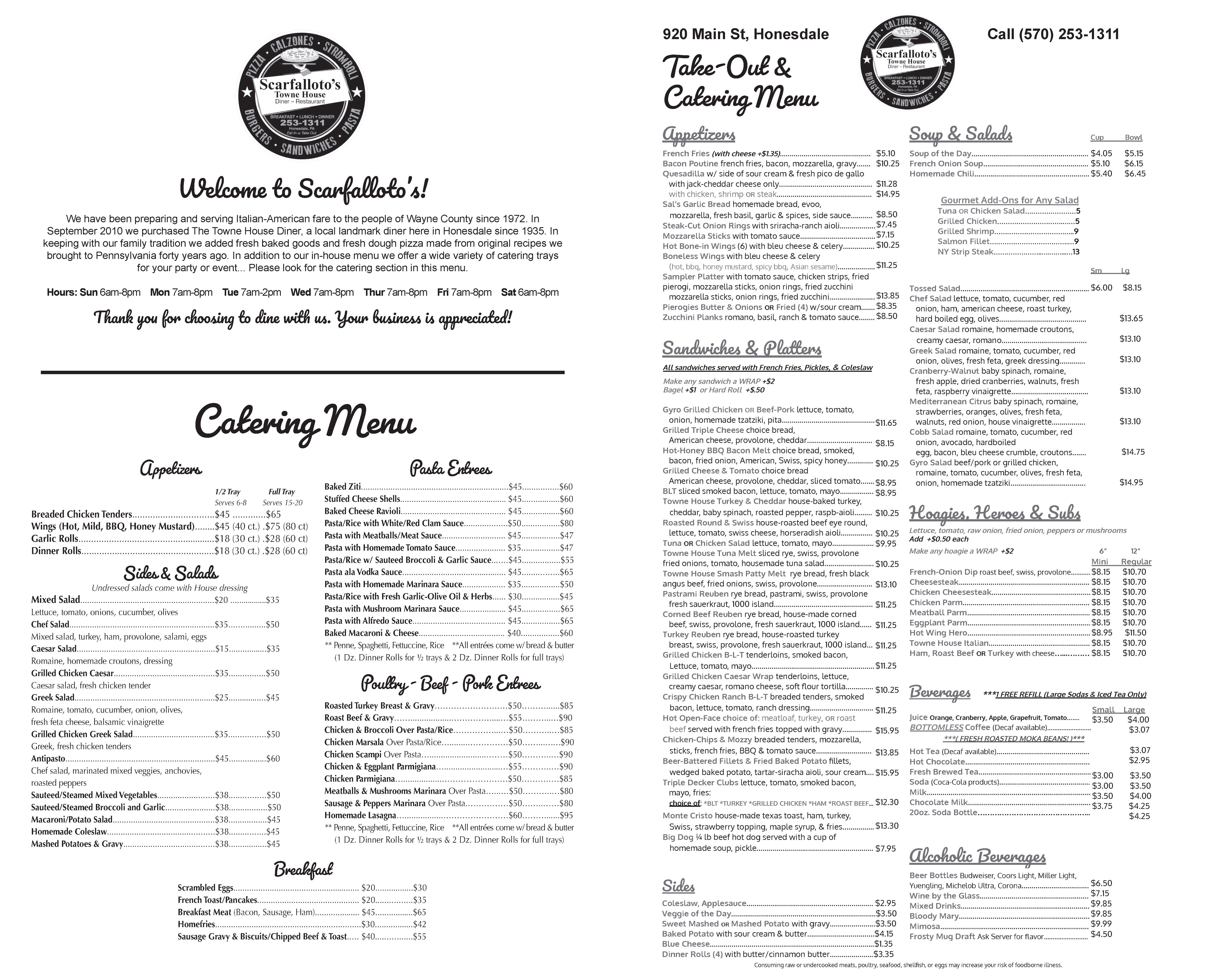 Scarfallotos Takeout Large Booklet Takeout